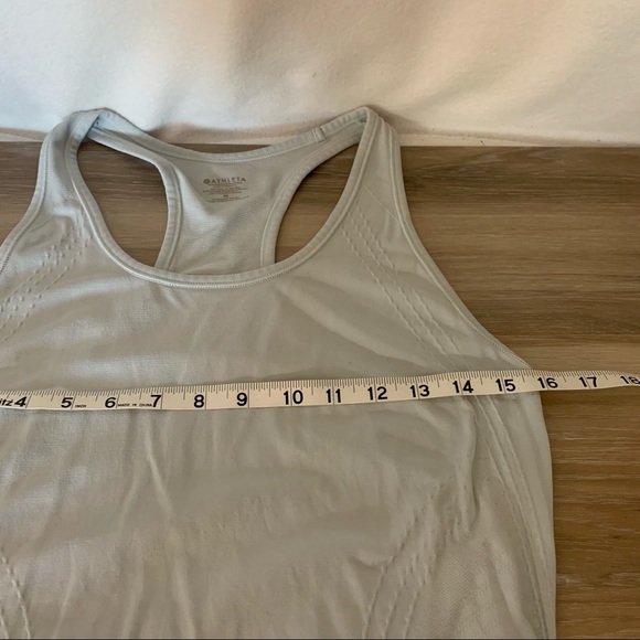 ATHLETA Speedlight Racerback Tank Top Gray Blue Size Medium - Picture 7 of 9